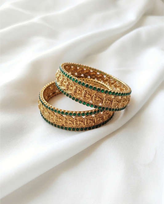 Maharani Heirloom Bangles (Green)