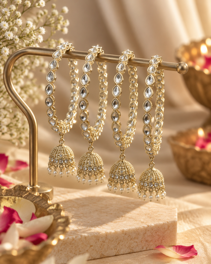 Svarna Rajwadi Jhumka Bangles – Premium Collection