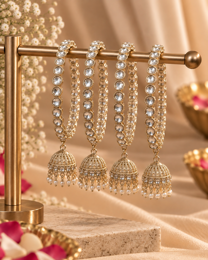 Svarna Royal Jhumka Bangles – Premium Collection