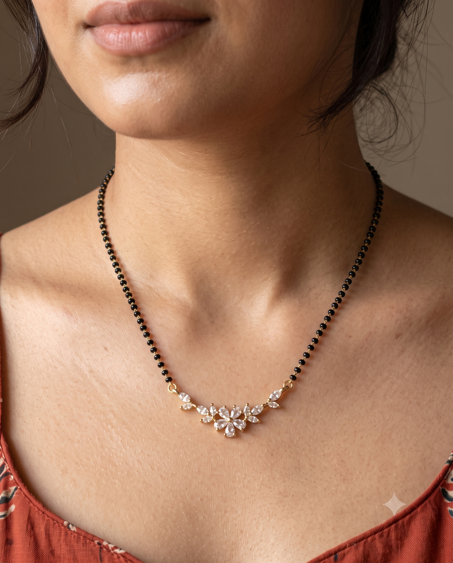 Floral Bloom Mangalsutra - 18 inch long (Buy 1 Get 1)