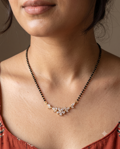 Floral Bloom Mangalsutra - 18 inch long (Buy 1 Get 1)