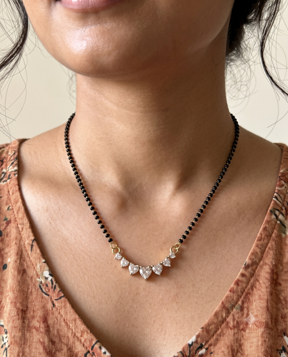 Celeste Heart Mangalsutra - 18 inch long (Buy 1 Get 1)