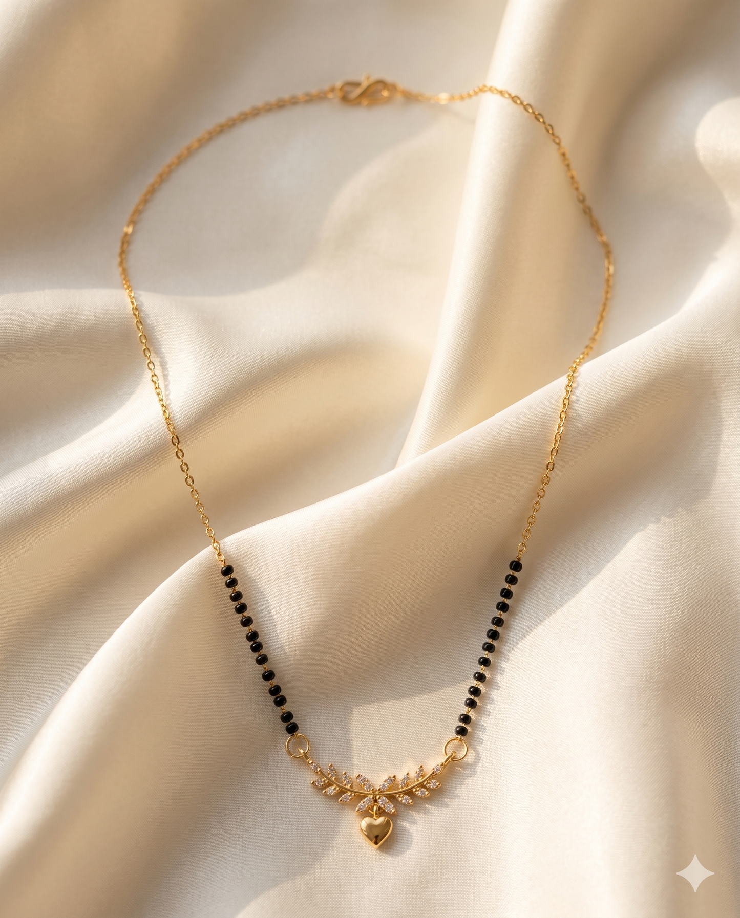 Heart Vine Mangalsutra - 18 inch long (Buy 1 Get 1)