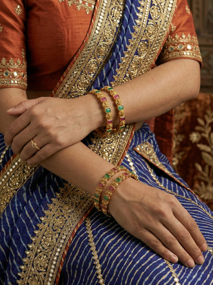 Rajmudra Bangles (Set of 4)