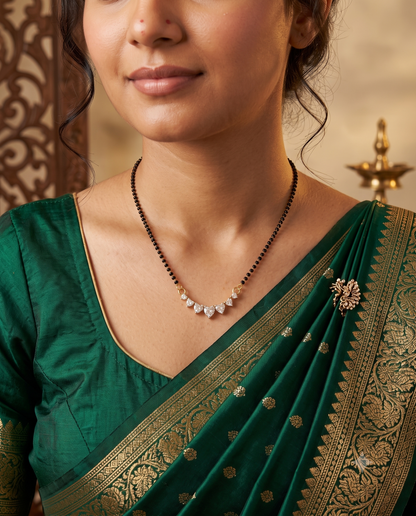 Celeste Heart Mangalsutra - 18 inch long (Buy 1 Get 1)