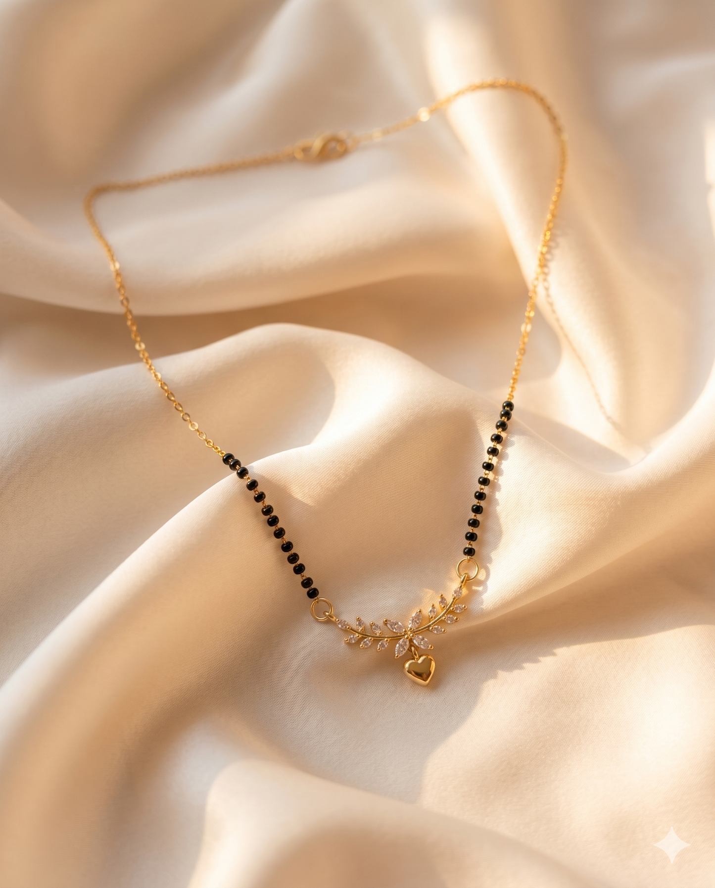Heart Vine Mangalsutra - 18 inch long (Buy 1 Get 1)
