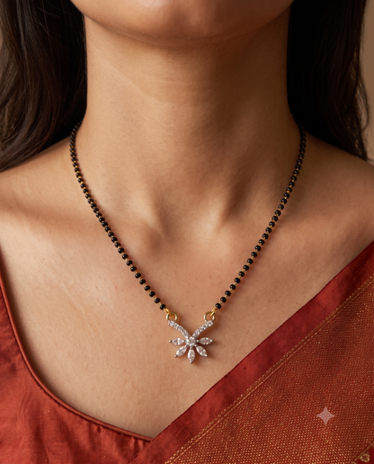 Jasmine Bloom Mangalsutra - 18 inch long (Buy 1 Get 1)