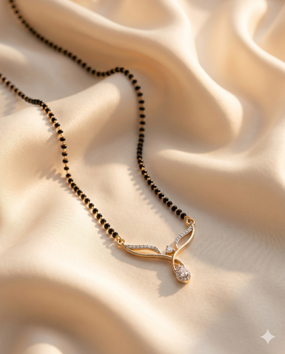 Infinity Drop Mangalsutra - 18 inch long (Buy 1 Get 1)