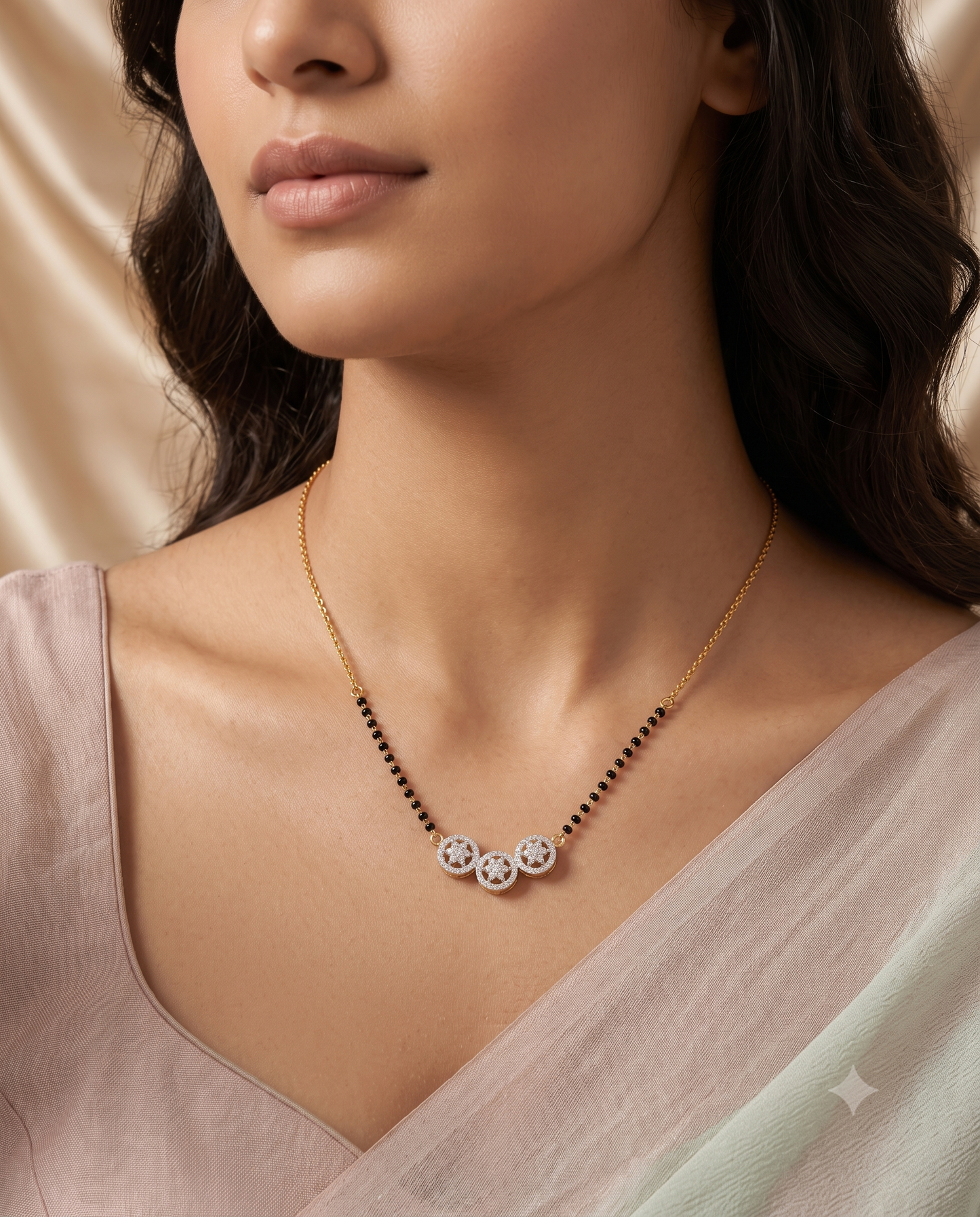 Trinity Star Mangalsutra - 18 inch long (Buy 1 Get 1)