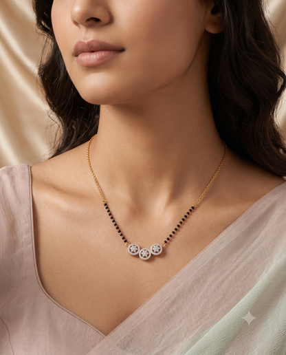 Trinity Star Mangalsutra - 18 inch long (Buy 1 Get 1)