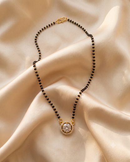 Celeste Solitaire Mangalsutra - 18 inch long (Buy 1 Get 1)