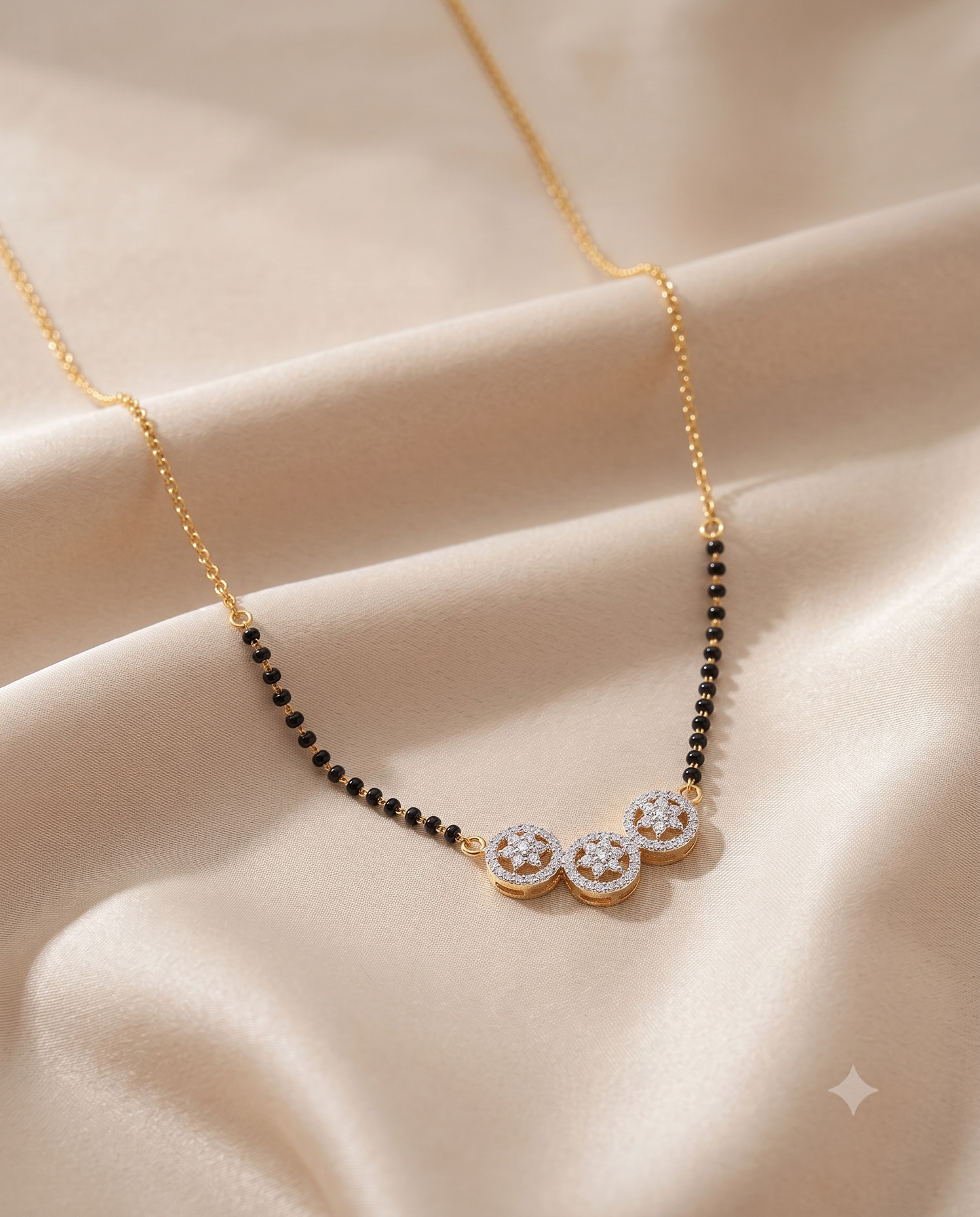 Trinity Star Mangalsutra - 18 inch long (Buy 1 Get 1)