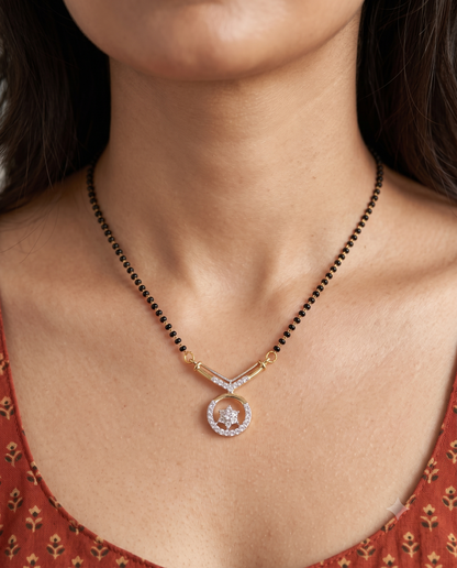 Star Aura Mangalsutra - 18 inch long (Buy 1 Get 1)