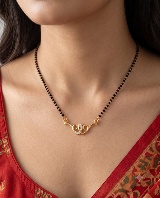 Eternal Heart Mangalsutra - 18 inch long (Buy 1 Get 1)