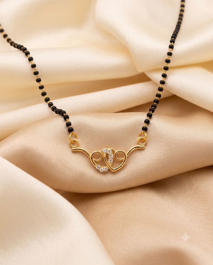 Eternal Heart Mangalsutra - 18 inch long (Buy 1 Get 1)