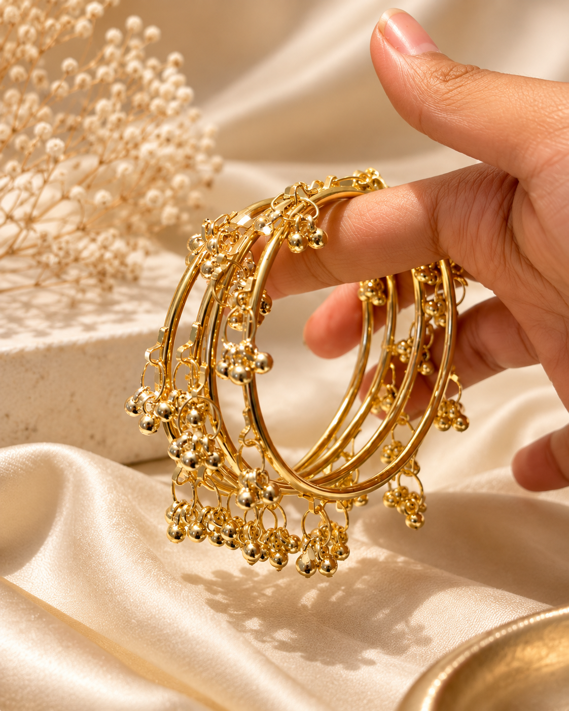 High Quality Gold Platted Kashmiri Bangles - Premium Collection