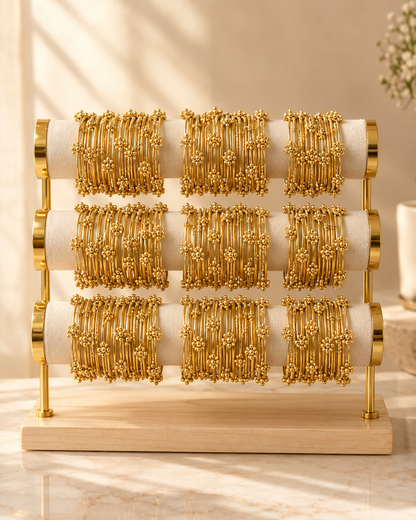 High Quality Gold Platted Kashmiri Bangles - Premium Collection