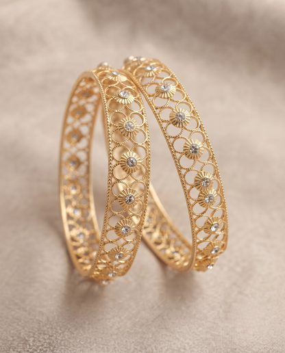 Svarna Classic Diamond Bangles - Premium Collection