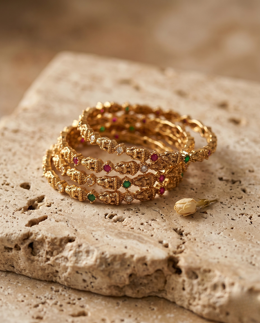 Royal Ruby Maharani Lakshmi Bangles