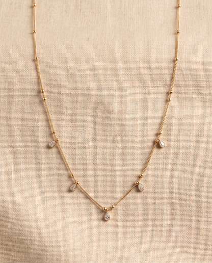 Svarna Elara Teardrop Necklace