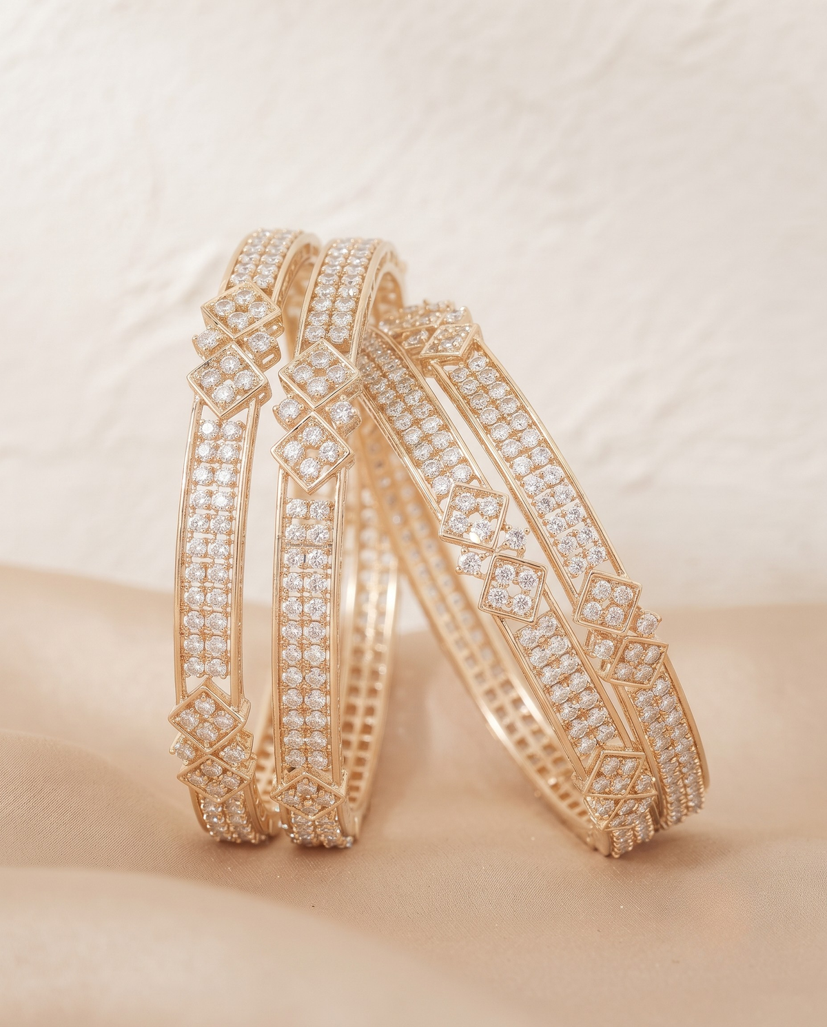 Svarna Aaradhya Diamond Bangles - Premium Collection