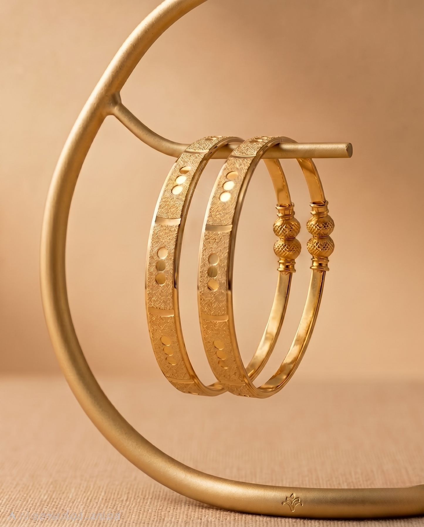 Micro Gold Plated Maharani Svarna Bangles (Openable - Free Size)
