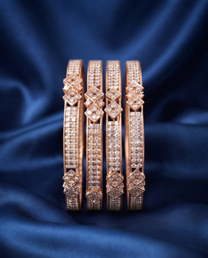 Svarna Aaradhya Diamond Bangles - Premium Collection