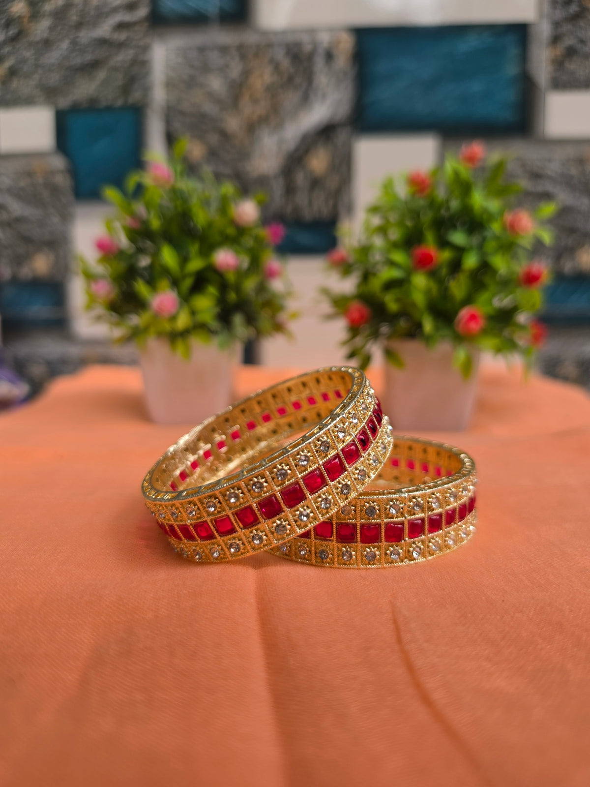 Svarna Rajwadi Diamond Bangles – Premium Collection