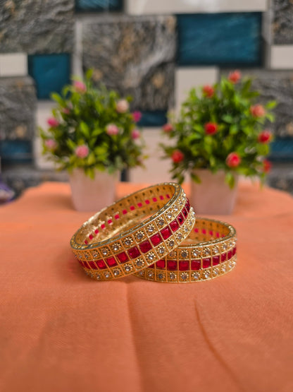 Svarna Rajwadi Diamond Bangles – Premium Collection